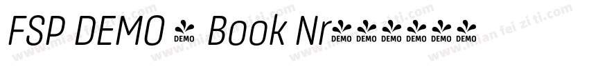 FSP DEMO - Book Nr字体转换